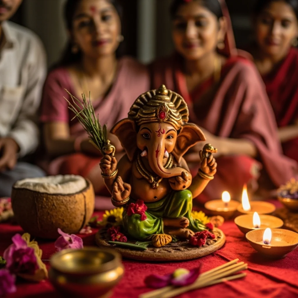 Ganpati Sthapana 2025 Puja Image